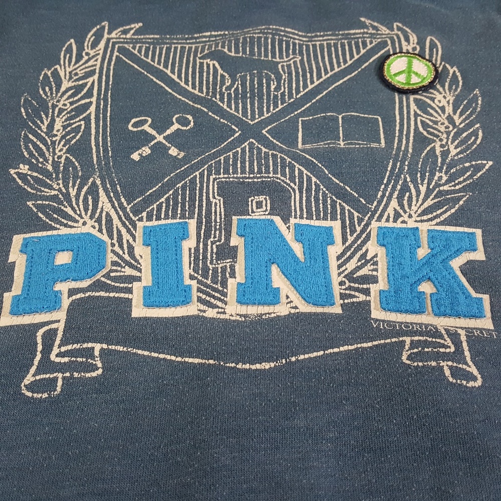 Pink Victoria's Secret Womens Zip Up Hoodie Jacket